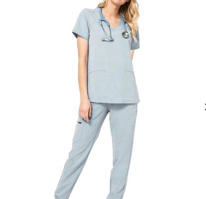 Densità 130*70 Watt/Twill di tintura reattiva personalizzato TC 63*35 Ospedale medico Infermiere abbigliamento da lavoro tessuto