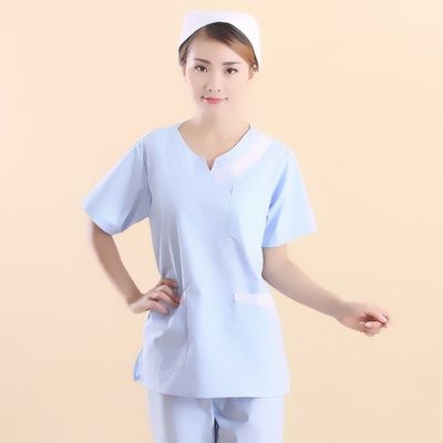 Top- TC 65/35 o 100% cotone Uniforme infermiere/medico Larghezza del tessuto 58/60 Colore personalizzato