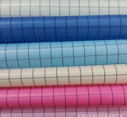 Tessuto di sicurezza ESD per abbigliamento di laboratorio, poliestere/cotone, antistatico per la stanza pulita, privo di lint