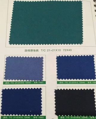 Spessore nero 100% cotone tela tenda impermeabile tessuto complessivo per abbigliamento da lavoro larghezza 58/60