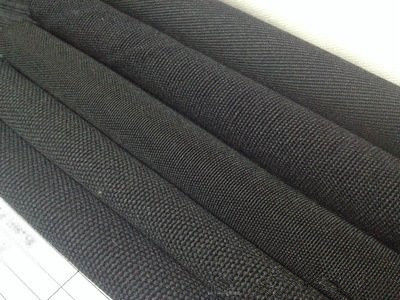 Spessore nero 100% cotone tela tenda impermeabile tessuto complessivo per abbigliamento da lavoro larghezza 58/60