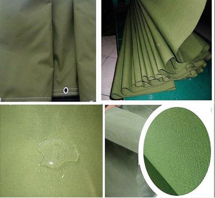 4-5 gradi di resistenza al colore Tessuto di tela rivestito in PVC per copertura/tenda impermeabile