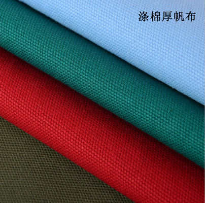 Tessuto di tela pesante 100% cotone 13OZ 10/3*10/3 39*26 Qingdao Pvc rivestito tessuto semplice