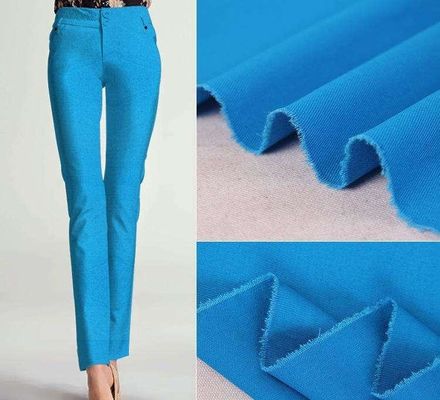 Tessuto di poliestere di cotone per pantaloni maschili 250 gm Massello tinto 97% di cotone 3% di spandex