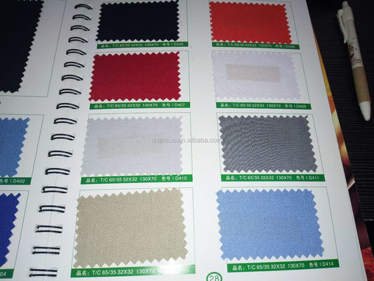 Materiale poliestere/cotone e tessuto uniforme per pantaloni da cucina da cuoco di densità 120*60