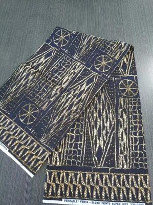 35 anni professionale 100% poliestere Kente design cera stampa tessuto 6yds pezzo