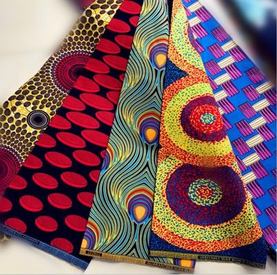 100% cotone cera africana ANKARA tessuto per in Africa abbigliamento 24*24 numero di filati