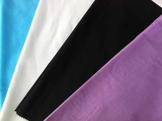 Tissu di policotone semplice tinto di poplino TC Tasca/rivestimento 80/20 45x45 110x76 Tessuto 1/1 Poplino