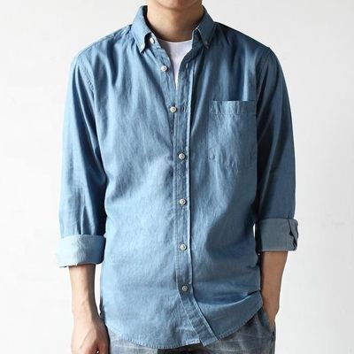 Plaid Pattern 21s 100% cotone imitazione denim maglia sottile denim a maglia buona