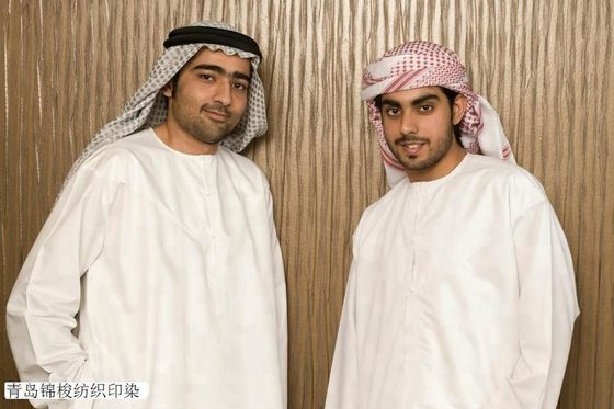 Stoffa Thobe traspirante 100% poliestere per abito orientale Thobe arabo Thobe somalo Baati