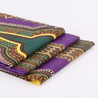 Tessuto Kente Ghana Tessuto di Cire 90gm 110gm 120gm Tissu Batik Sarong stampato per abbigliamento