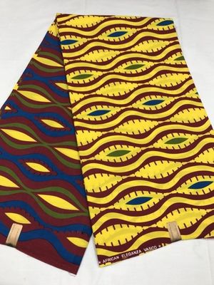 Tessuto Kente Ghana Tessuto di Cire 90gm 110gm 120gm Tissu Batik Sarong stampato per abbigliamento