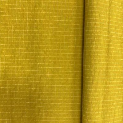 Tessuto rivestito di metallo lucido Gridstop Nylon per accessori di moda-borse borse Totes