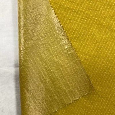 Tessuto rivestito di metallo lucido Gridstop Nylon per accessori di moda-borse borse Totes