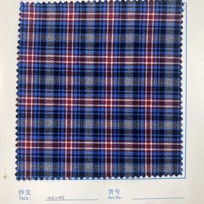 Filati di peso medio coloranti a piega di tessuto Jacquard per abbigliamento da lavoro 80 20 TC in policottone