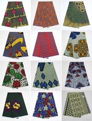 Pagne di cotone stretch colorato su misura Super Wax Hollandais per abiti africani vivaci