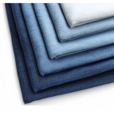 Modello Filato colorato 230gm 100% cotone Twill competitivo Tessuto denim lavato per jeans