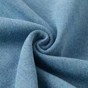 Modello Filato colorato 230gm 100% cotone Twill competitivo Tessuto denim lavato per jeans