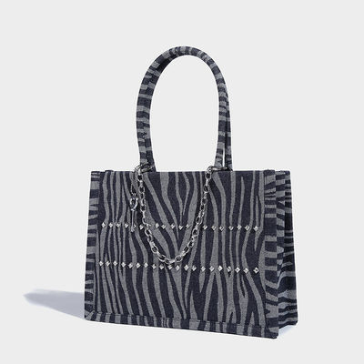 Rapido-asciutto Leopard stampa 4 Way Stretch denim tessuto per abbigliamento in poliestere / cotone