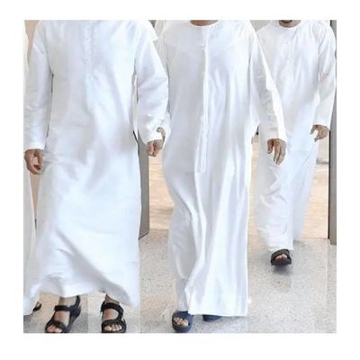 SLUB Stile 45*45 133*72 Tessuto Uomo bianco Arabo Abito Saudita Thobe Musulmano Tessuto